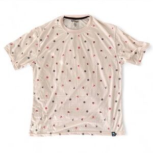 BlueCoast ivory/cream cotton t-shirt with nautical print